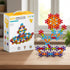 3D Plum Blossom Building Blocks for Kids – DIY Creative Puzzle Toy for Ages 3+ with 112, 302, or 902 Pieces, Safe Plastic, Reusable Storage Bag, and Idea Guide for Endless Fun (902PCS)