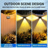 Solar Powered Triple-Sided Wall Light, 10-Pack Warm White, 5 Modes, Dusk-to-Dawn