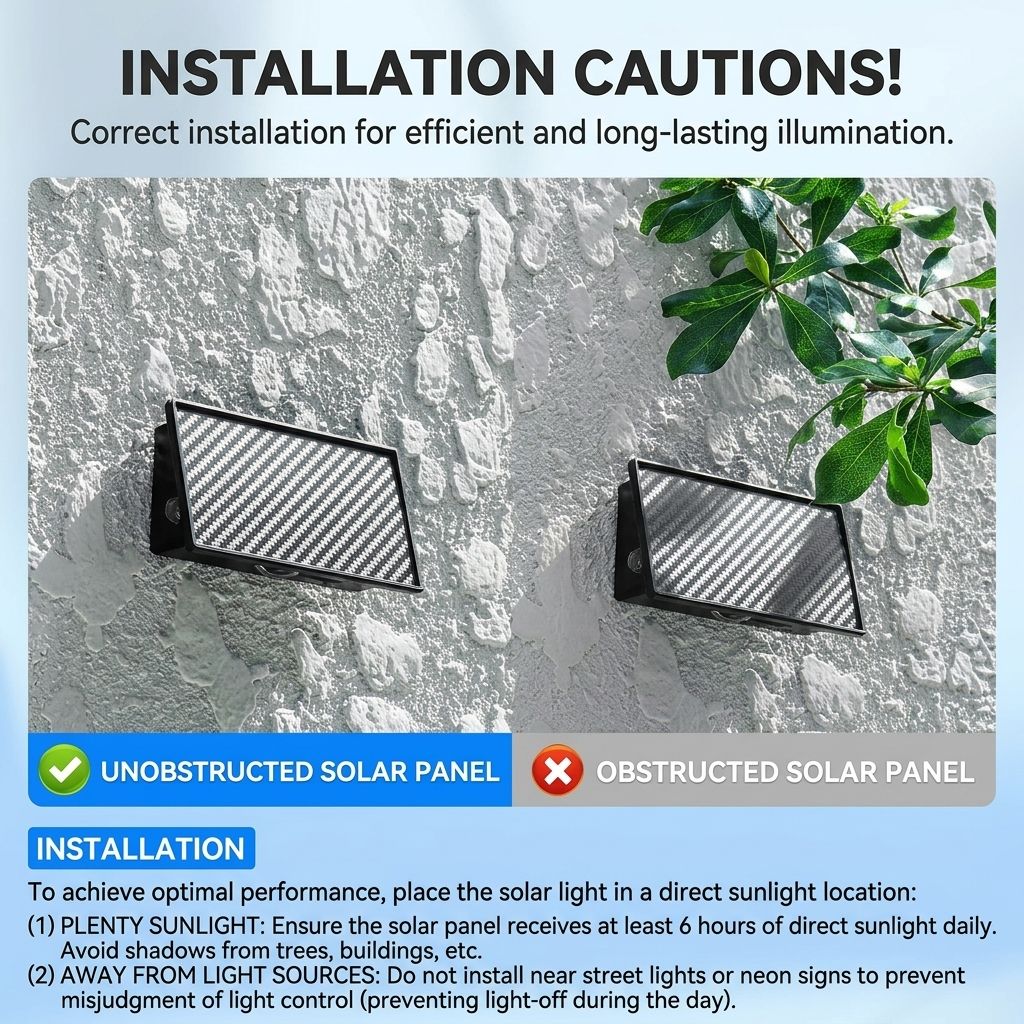 Solar Powered Triple-Sided Wall Light, 10-Pack Warm White, 5 Modes, Dusk-to-Dawn