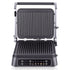 Two-in-One Electric Grill and Sandwich Maker with Interchangeable Non-Stick Plates, 180-Degree Flip-Open Design for Steaks, Paninis, Waffles, and Breakfast Favorites in Home Kitchens (Black)