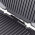 Two-in-One Electric Grill and Sandwich Maker with Interchangeable Non-Stick Plates, 180-Degree Flip-Open Design for Steaks, Paninis, Waffles, and Breakfast Favorites in Home Kitchens (Black)