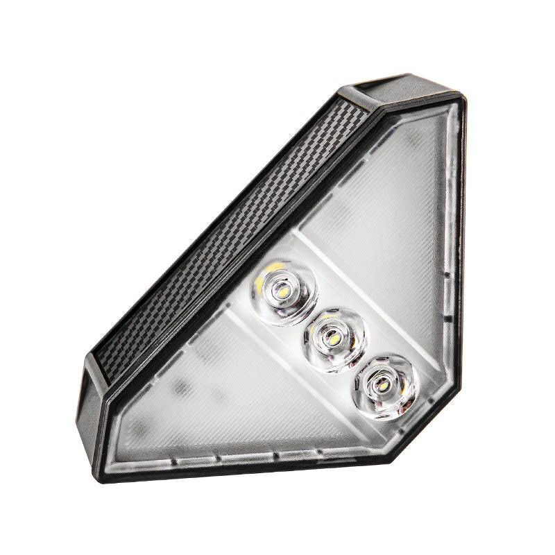 Solar Powered Triangle Step Light with Monocrystalline Silicon Panel, Auto On at Dusk, IP65 Waterproof for Outdoor Stairs, Pathways, Patios, and Garden Steps – Choose Cool White 6000K or Warm Yellow 3000K for Safe Nighttime Illumination (6PCS, Cool White