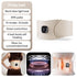 EMS Red Light Pulse Massage Belt with Heat, Portable Wearable Muscle Stimulator for Waist, Arm and Leg Relaxation at Office, Home and Gym (Pulse belt（Free extension strap）)