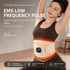 EMS Red Light Pulse Massage Belt with Heat, Portable Wearable Muscle Stimulator for Waist, Arm and Leg Relaxation at Office, Home and Gym (Pulse belt（Free extension strap）)