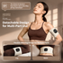 EMS Red Light Pulse Massage Belt with Heat, Portable Wearable Muscle Stimulator for Waist, Arm and Leg Relaxation at Office, Home and Gym (Pulse belt（Free extension strap）)