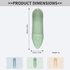 Gentle Silicone Finger Toothbrush for Cats and Dogs – Reusable, Soft 360° Bristle Design for Daily Plaque and Tartar Removal, Comfortable Pet Dental Care at Home (Green)