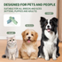 Gentle Silicone Finger Toothbrush for Cats and Dogs – Reusable, Soft 360° Bristle Design for Daily Plaque and Tartar Removal, Comfortable Pet Dental Care at Home (Green)