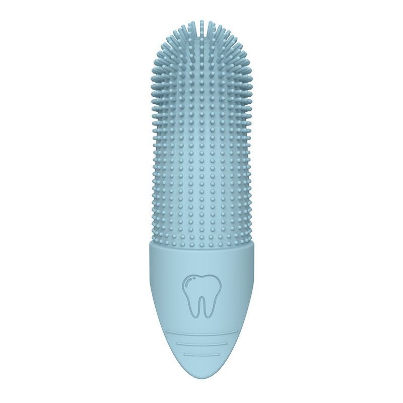 Gentle Silicone Finger Toothbrush for Cats and Dogs – Reusable, Soft 360° Bristle Design for Daily Plaque and Tartar Removal, Comfortable Pet Dental Care at Home (Green)