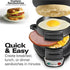 Electric Burger & Sandwich Maker for Home, Non-Stick Dual Heating Plates, Quick Breakfast Grill for Ham, Egg, and Toast, Compact Lightweight Design for Easy Everyday Meals (Orange)