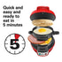 Electric Burger & Sandwich Maker for Home, Non-Stick Dual Heating Plates, Quick Breakfast Grill for Ham, Egg, and Toast, Compact Lightweight Design for Easy Everyday Meals (Orange)