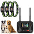 Wireless Dog Fence & Training System with 2.4GHz Remote Control, Adjustable Static Stimulation, Vibration and Beep Modes for 3 Pets, Waterproof Collar Receiver for Outdoor Yard Containment and Obedience Training (Black)