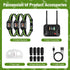 Wireless Dog Fence & Training System with 2.4GHz Remote Control, Adjustable Static Stimulation, Vibration and Beep Modes for 3 Pets, Waterproof Collar Receiver for Outdoor Yard Containment and Obedience Training (Black)