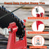 Chainsaw Chain Sharpening Kit with Roll-Up Pouch, Round Files, Flat File, Depth Gauge, Guide and Cleaning Tool for Outdoor Logging and Home Chainsaw Maintenance (F)