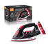 2-in-1 Corded and Cordless Steam Iron with Ceramic Soleplate, 2200W Powerful Handheld Garment Steamer for Horizontal Ironing and Vertical Garment Steaming, Ideal for Home and Small Clothing Business Use (Black)