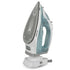 2-in-1 Corded and Cordless Steam Iron with Ceramic Soleplate, 2200W Powerful Handheld Garment Steamer for Horizontal Ironing and Vertical Garment Steaming, Ideal for Home and Small Clothing Business Use (Black)