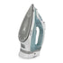 2-in-1 Corded and Cordless Steam Iron with Ceramic Soleplate, 2200W Powerful Handheld Garment Steamer for Horizontal Ironing and Vertical Garment Steaming, Ideal for Home and Small Clothing Business Use (Cyan)