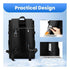 Insulated Cooler Backpack Leakproof Double Compartment Cooler Bag with Bottle Opener for Outdoor Picnic Camping Travel Commuting Lunch Storage (LightGrey)