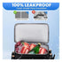 Insulated Cooler Backpack Leakproof Double Compartment Cooler Bag with Bottle Opener for Outdoor Picnic Camping Travel Commuting Lunch Storage (LightGrey)