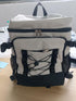 Insulated Cooler Backpack Leakproof Double Compartment Cooler Bag with Bottle Opener for Outdoor Picnic Camping Travel Commuting Lunch Storage (LightGrey)