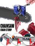 Manual Chainsaw Chain Sharpener with Diamond Burr and Clamping Jig for Outdoor Logging and Woodworking Maintenance (Sharpener (3 Heads + 1 Bracket))