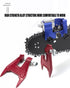 Manual Chainsaw Chain Sharpener with Diamond Burr and Clamping Jig for Outdoor Logging and Woodworking Maintenance (Sharpener (3 Heads + 1 Bracket))