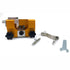 Manual Chainsaw Chain Sharpener with Diamond Burr and Clamping Jig for Outdoor Logging and Woodworking Maintenance (Sharpener (3 Heads + 1 Bracket))