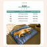 Luxuriously Soft and Thick Pet Sleeping Mat, Perfect Four-Season Floor Bed for Dogs and Cats, Removable Washable Cover with Waterproof Non-Slip Base, Ideal for Light Sleepers and All Breeds (3XL,Blue)