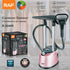 Standing Garment Steamer with Dual Support Poles, 2000W Powerful Steam, 2.2L Water Tank, Adjustable Height and Fabric Settings for Home and Small Boutique Use (RoseGold)
