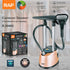 Standing Garment Steamer with Dual Support Poles, 2000W Powerful Steam, 2.2L Water Tank, Adjustable Height and Fabric Settings for Home and Small Boutique Use (RoseGold)