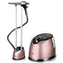Standing Garment Steamer with Dual Support Poles, 2000W Powerful Steam, 2.2L Water Tank, Adjustable Height and Fabric Settings for Home and Small Boutique Use (RoseGold)