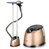 Standing Garment Steamer with Dual Support Poles, 2000W Powerful Steam, 2.2L Water Tank, Adjustable Height and Fabric Settings for Home and Small Boutique Use (RoseGold)