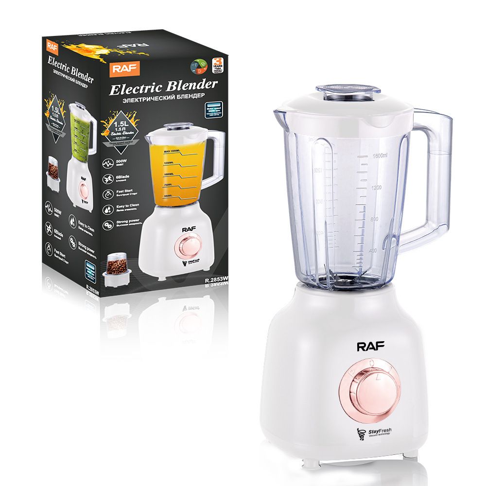 Versatile Electric Blender and Grinder for Home Kitchen, Smoothies, Baby Food, Coffee Beans, and Dry Ingredients with Stainless Steel Blades (Black)