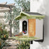 Smart Bird Feeder with 2K-4K Ultra HD AI Bird Recognition, Solar-Powered Outdoor Camera Feeder for Garden, Balcony, or Tree Mounting, Ideal for Bird Watching Enthusiasts and Backyard Wildlife Lovers (4K, Green)