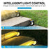 Solar Crescent Moon Step Light with Monocrystalline Silicon Panel, ABS & PS Construction, IP65 Waterproof, 3000K Warm White or 6000K Cool White Options for Outdoor Garden Paths, Driveways, and Wooden Deck Stairs (24PCS, Warm White Light)