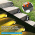 Solar Crescent Moon Step Light with Monocrystalline Silicon Panel, ABS & PS Construction, IP65 Waterproof, 3000K Warm White or 6000K Cool White Options for Outdoor Garden Paths, Driveways, and Wooden Deck Stairs (24PCS, Warm White Light)