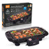 2000W Electric Indoor Smoker Grill with Detachable Rack and Adjustable Heights for Home Kitchen Balcony and Small Outdoor Gatherings (Black)