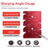Adjustable Honing Guide Tool Set for Woodworking Chisels and Plane Blades with Rolling Base Angle Setting Plate and Multi-Angle Gauge for Sharpening Precision (Red)
