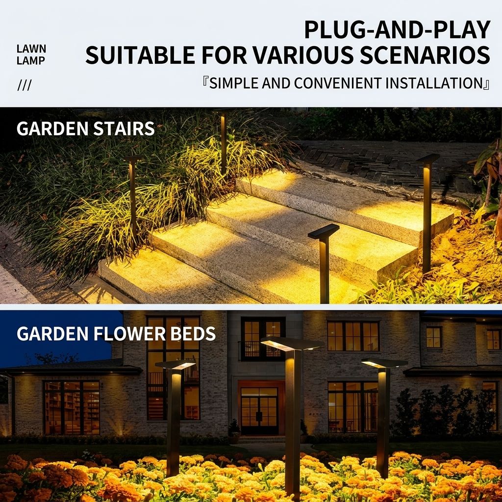 Solar Powered Pathway Lights with PET Laminated Monocrystalline Panel, NiMH Battery, and Black Aluminum Body – Auto On/Off at Dusk, Cordless Installation for Garden Walkways, Patio Steps, Flower Beds, and Landscape Accents – Choose 6000K Cool White or 300