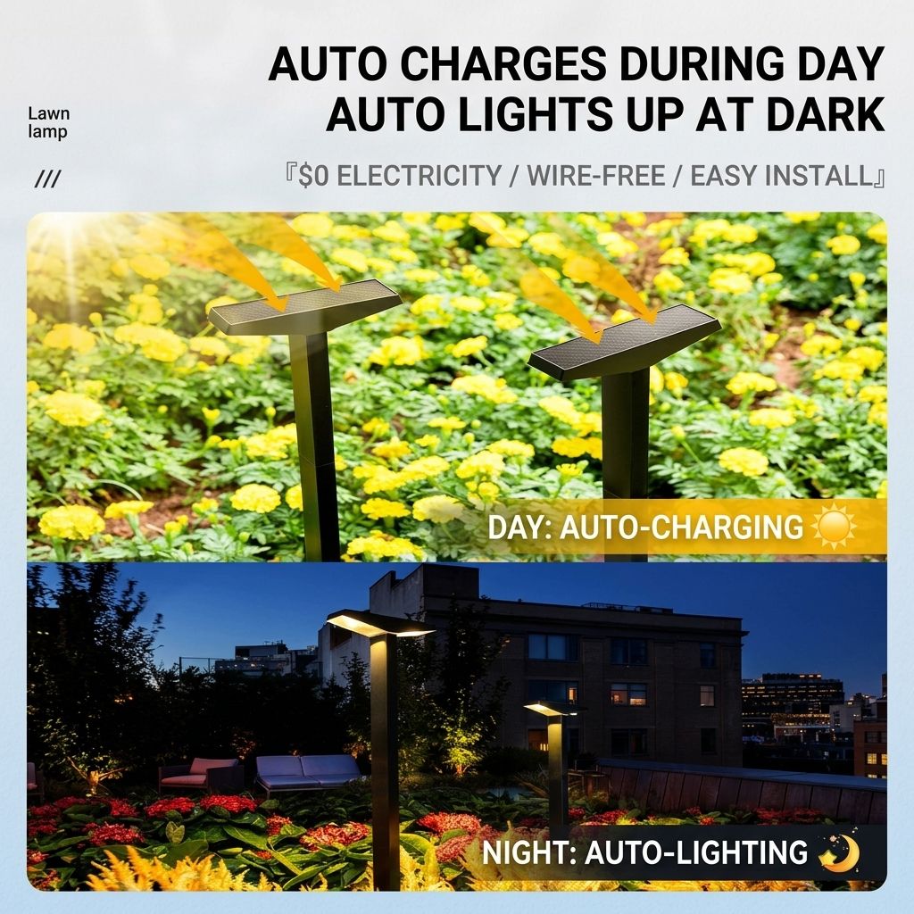 Solar Pathway Lights PET Panel, 8-Pack 3000K Warm White, Black Aluminum, IP45