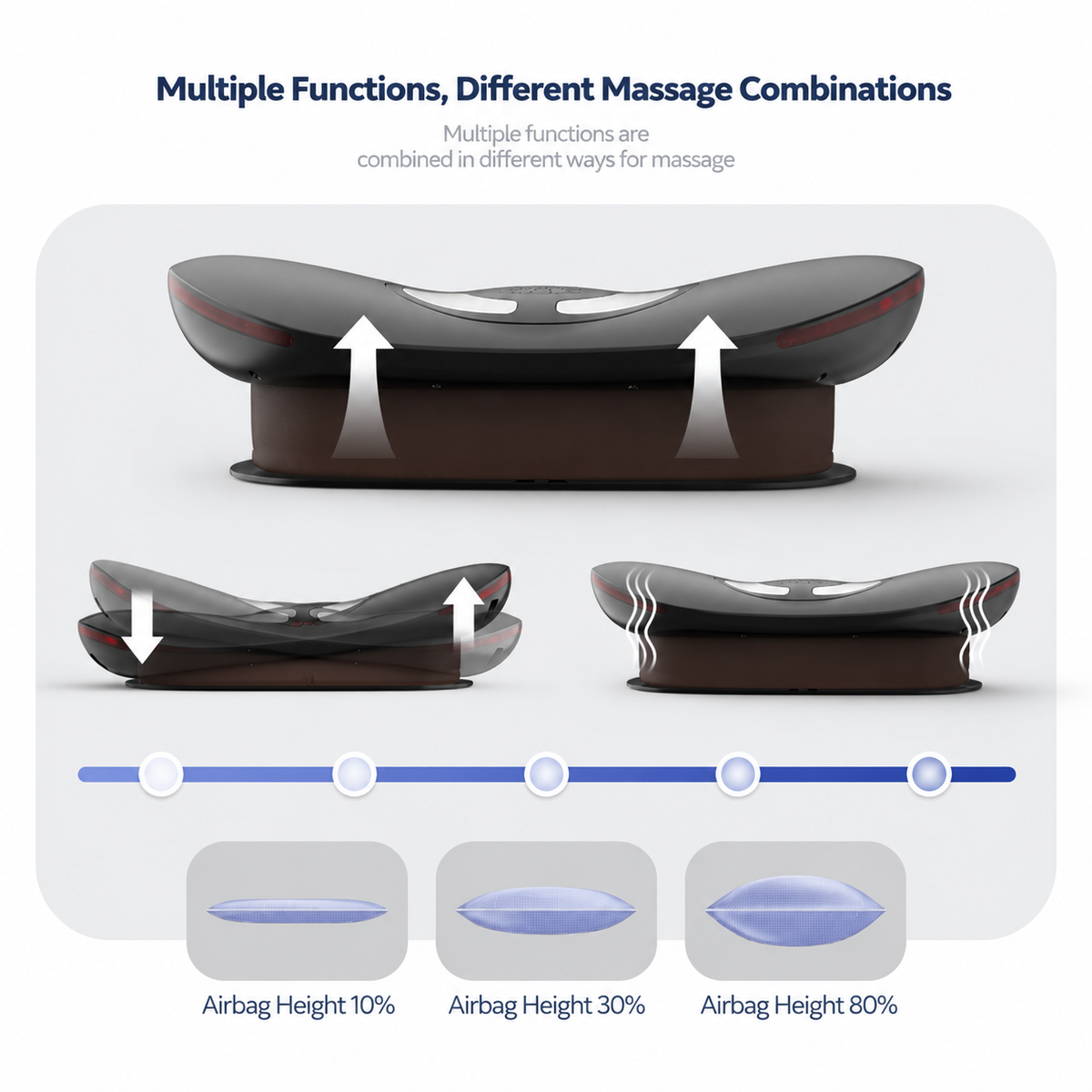 Smart EMS Lumbar Massager with Heat, Airbag Traction and Pulse Modes for Home Relaxation, Muscle Relief and Daily Back Comfort (Flagship Model)