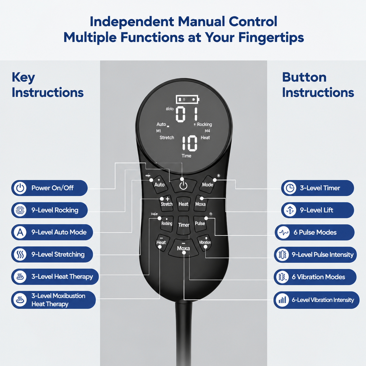 Smart EMS Lumbar Massager with Heat, Airbag Traction and Pulse Modes for Home Relaxation, Muscle Relief and Daily Back Comfort (Flagship Model)