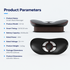 Smart EMS Lumbar Massager with Heat, Airbag Traction and Pulse Modes for Home Relaxation, Muscle Relief and Daily Back Comfort (LCD Hand Control Model)