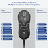 Smart EMS Lumbar Massager with Heat, Airbag Traction and Pulse Modes for Home Relaxation, Muscle Relief and Daily Back Comfort (LCD Hand Control Model)
