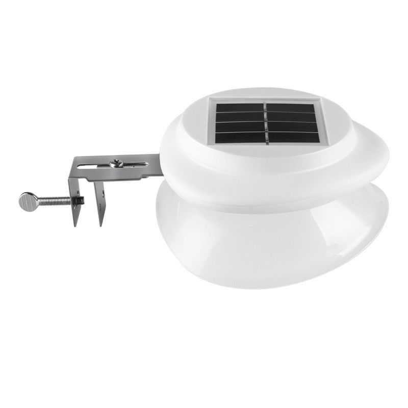 Solar Powered Fence Light with Durable ABS+PC Housing, Monocrystalline Silicon Panel, and Adjustable Mounting Clip for Outdoor Garden, Patio, Deck, and Walkway Illumination in Warm White or Cool White (8PCS, White Housing‑Warm White Light)