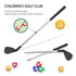 3-in-1 Kids Golf Putting & Tossing Game Set for Indoor/Outdoor Family Fun – Includes Stainless Steel Putter, Cloth Mat, Soft Balls, Beanbags, and Rings for Interactive Play (B)