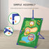 3-in-1 Kids Golf Putting & Tossing Game Set for Indoor/Outdoor Family Fun – Includes Stainless Steel Putter, Cloth Mat, Soft Balls, Beanbags, and Rings for Interactive Play (B)