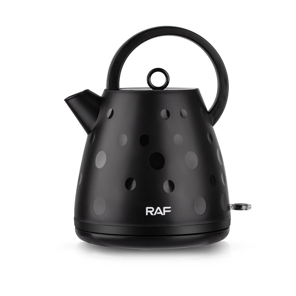 Electric Kettle 2L Large Capacity Rapid Boil Water Heater with Wide Top Handle and Clear Water Level Window for Home Office Tea and Coffee (Black)