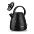 Electric Kettle 2L Large Capacity Rapid Boil Water Heater with Wide Top Handle and Clear Water Level Window for Home Office Tea and Coffee (Black)
