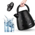 Electric Kettle 2L Large Capacity Rapid Boil Water Heater with Wide Top Handle and Clear Water Level Window for Home Office Tea and Coffee (Black)
