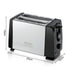 RAF R.262 Dual-Slot Toaster with Stainless Steel Finish, Adjustable Browning Control, and Dual-Sided Heating for Effortless Breakfast Toast and Sandwich Prep at Home (Silver)